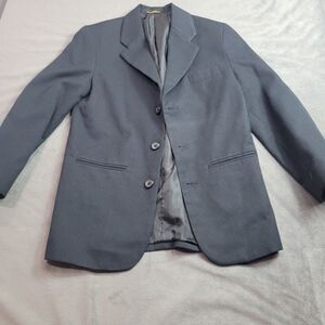 Retro Blazer Boy Size 10 Black Jacket Button Front Formal Picture Wedding Preppy
